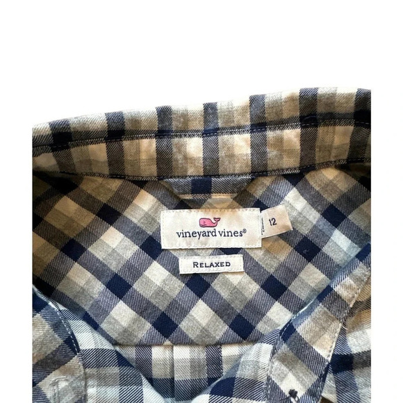 Vineyard Vines Relaxed Flannel Plaid Long Sleeve - Picture 3 of 4